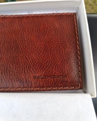 portafoglio vintage Balenciaga uomo vera pelle