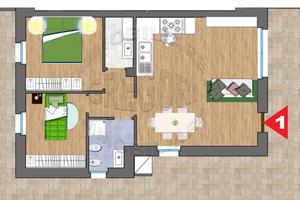 Appartamento di 110 m² con 5 locali e box auto a A