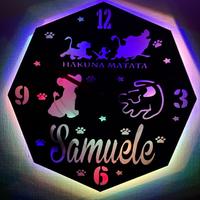 Orologio personalizzato camera bimbi