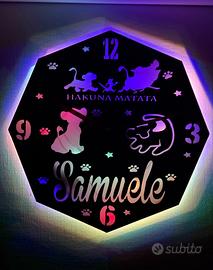 Orologio personalizzato camera bimbi