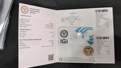 diamante vero  0.56 ct 