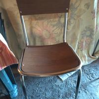 sedia (3 pezzi) in formica anni "70