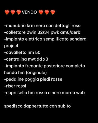 pezzi motore am6/hm 50