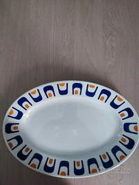 piatto ovale ceramica di Laveno 