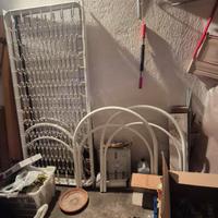 2 reti in smalto bianco con materassi