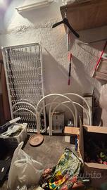 2 reti in smalto bianco con materassi