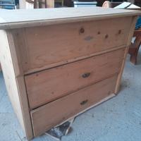 Cassettone abete con ribaltina