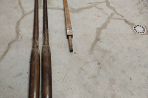 Remi gozzo più timone a barra