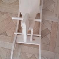 cavallo a dondolo legno