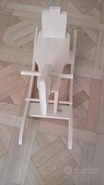 cavallo a dondolo legno