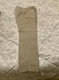 Pantalone sartoriale uomo in lino e cotone 