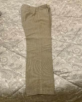 Pantalone sartoriale uomo in lino e cotone 