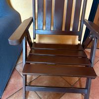 Poltrona in legno