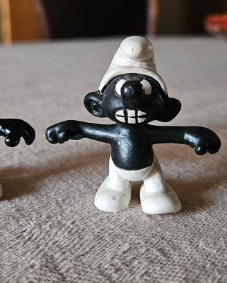 3 puffi neri Pejo Schleich, cod. 20007
