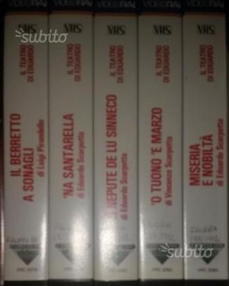 5 VHS - Il Teatro di Eduardo - Trattabile