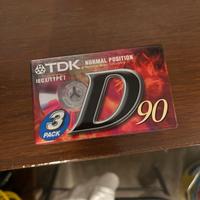 N 3 Audio cassette nuove TDK 90 min
