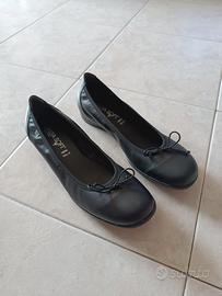 Cinzia Soft ballerine pelle nera 41 con 2 cm tacco