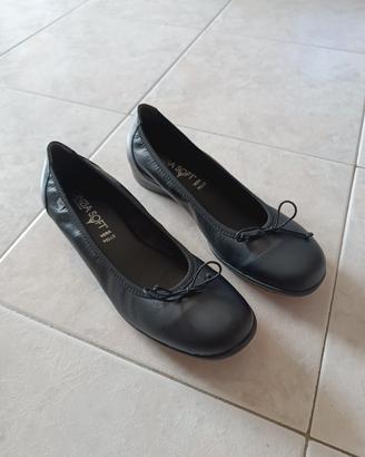 Cinzia Soft ballerine pelle nera 41 con 2 cm tacco