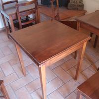 Tavoli in legno 67x67 stile rustico