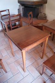 Tavoli in legno 67x67 stile rustico