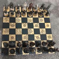 Scacchiera signore degli anelli completa 32 pezzi