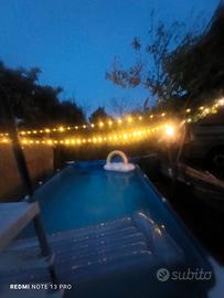 piscina esterna 4x2 pompa scaletta