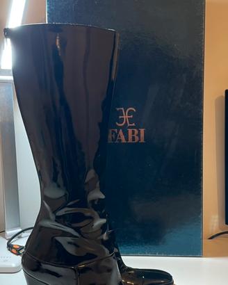 Stivali in pelle nera Fabi da donna