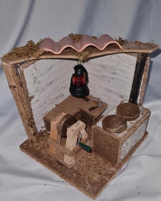 Scenografia  presepe Angolo del fabbro - Arrotino