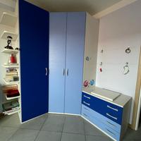 Armadio per camera bambini con cassettiera