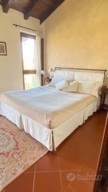 Letto matrimoniale in ferro battuto ditta Cantori