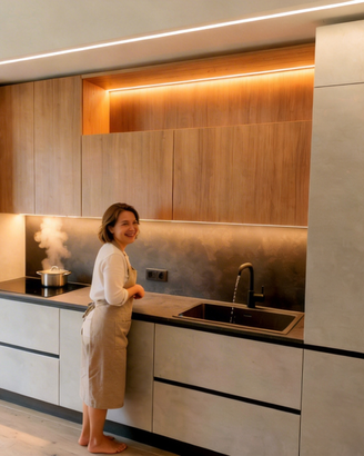 Desideri un soggiorno una cucina una armadiatura
