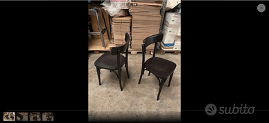 2 Sedie Milano colore Anilina Grigio