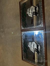 2 Specchi pubblicitari , vintage birra Carlsberg