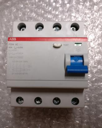 Interruttore Differenziale Puro Abb F204 40A
