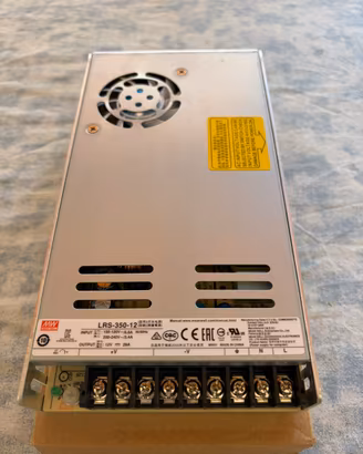 Alimentatore switching Mean Well LRS-350-12