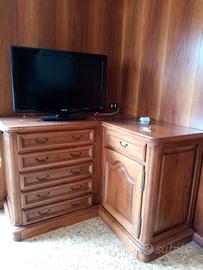 Mobile Tv ad angolo in ciliegio