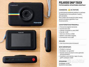 Polaroid Snap Touch – Fotocamera Istantanea