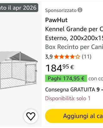 ricinto per cani 