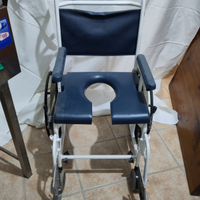 Carrozzina comoda disabili braccioli regolabili