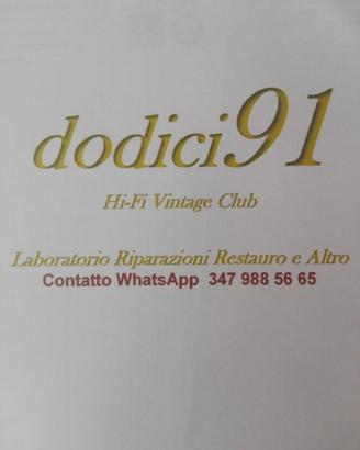 Riparazioni HI FI Vintage