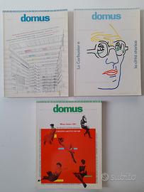 DOMUS 1987, rivista design vintage, lotto 3 pezzi