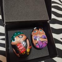 sassi dipinti a mano 