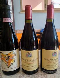 3 bottiglie di vino d annata