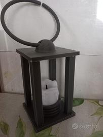 Lampada 3d con candela accende e si spegne