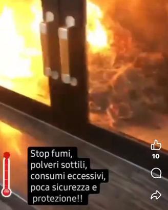 vetro per stufa