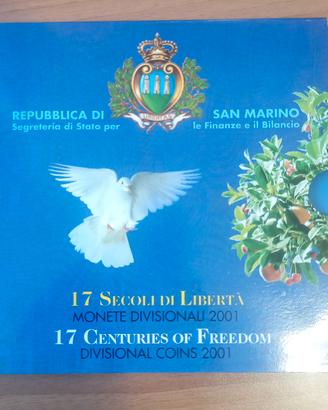 San Marino, Serie divisionale 2001 con argento 
