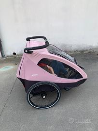 Rimorchio bici per bambini e passeggino
