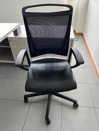 Sedia da ufficio ergonomica in ecopelle