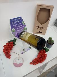 Calici Porta Vino Portabottiglia Fatto a Mano