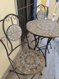 tavoli giardino ferro forgiato